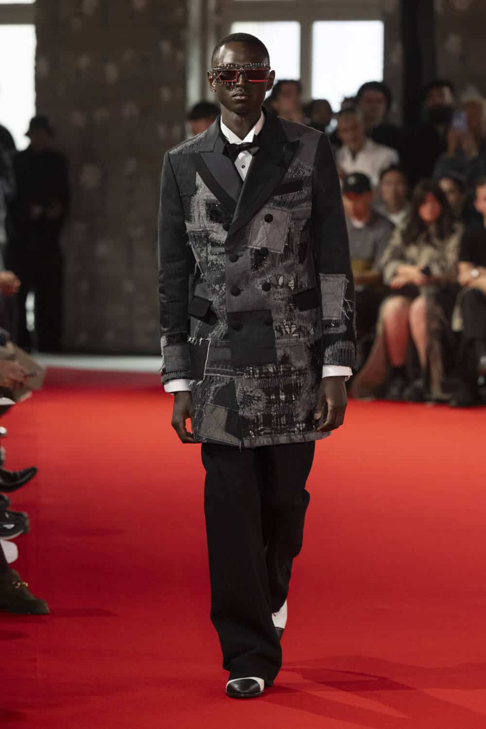 Tシャツ・カットソー Junya Watanabe SS25 SMOKING SHIRT (WOB00305 1) Tシャツ・カットソー Junya Watanabe SS25 SMOKING SHIRT